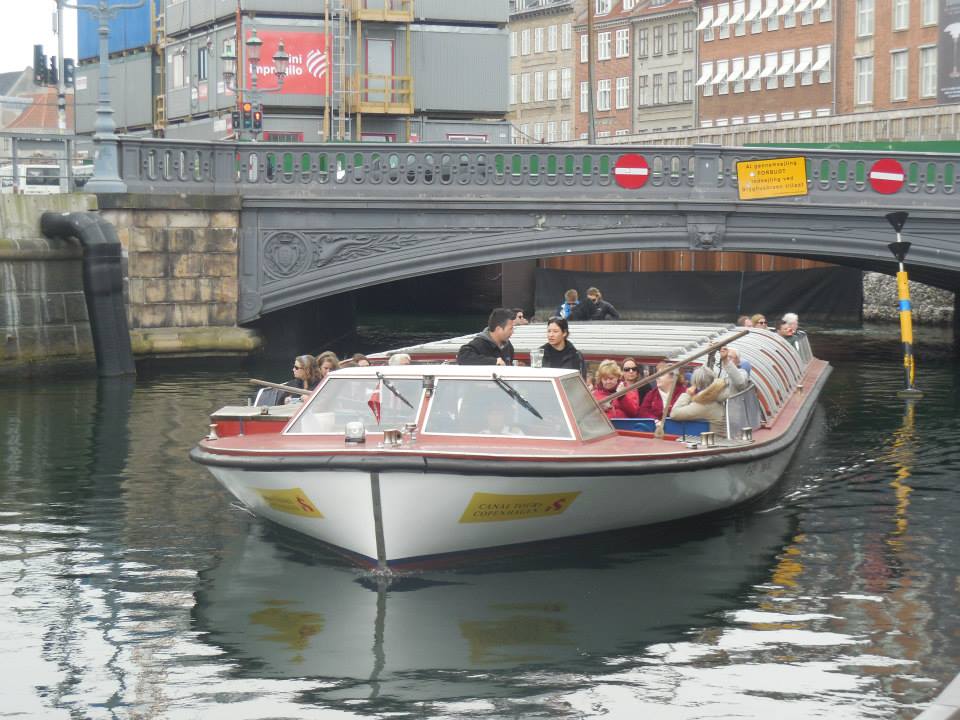 Canal Boat on in Copenhagen